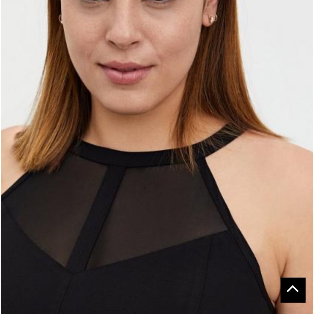 🖤 Torrid Fit And Flare Crepe With Mesh Inset Tank 🖤 - Picture 3 of 10